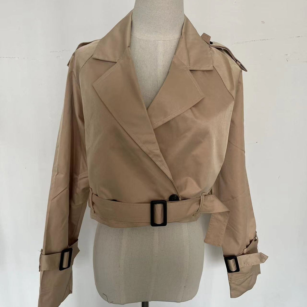Auren Belted Short Trench Coat