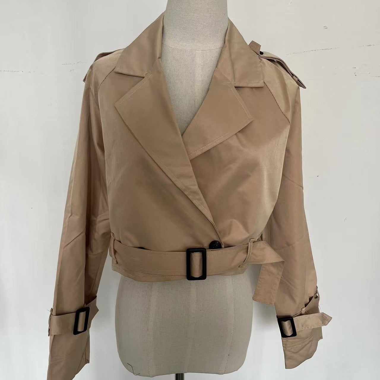 Auren Belted Short Trench Coat