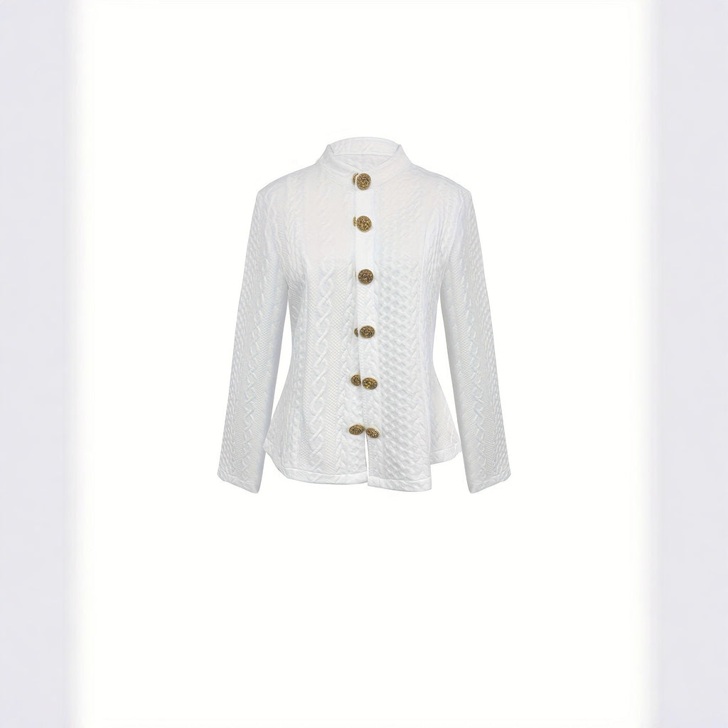 Auren Textured Stand-Collar Jacket