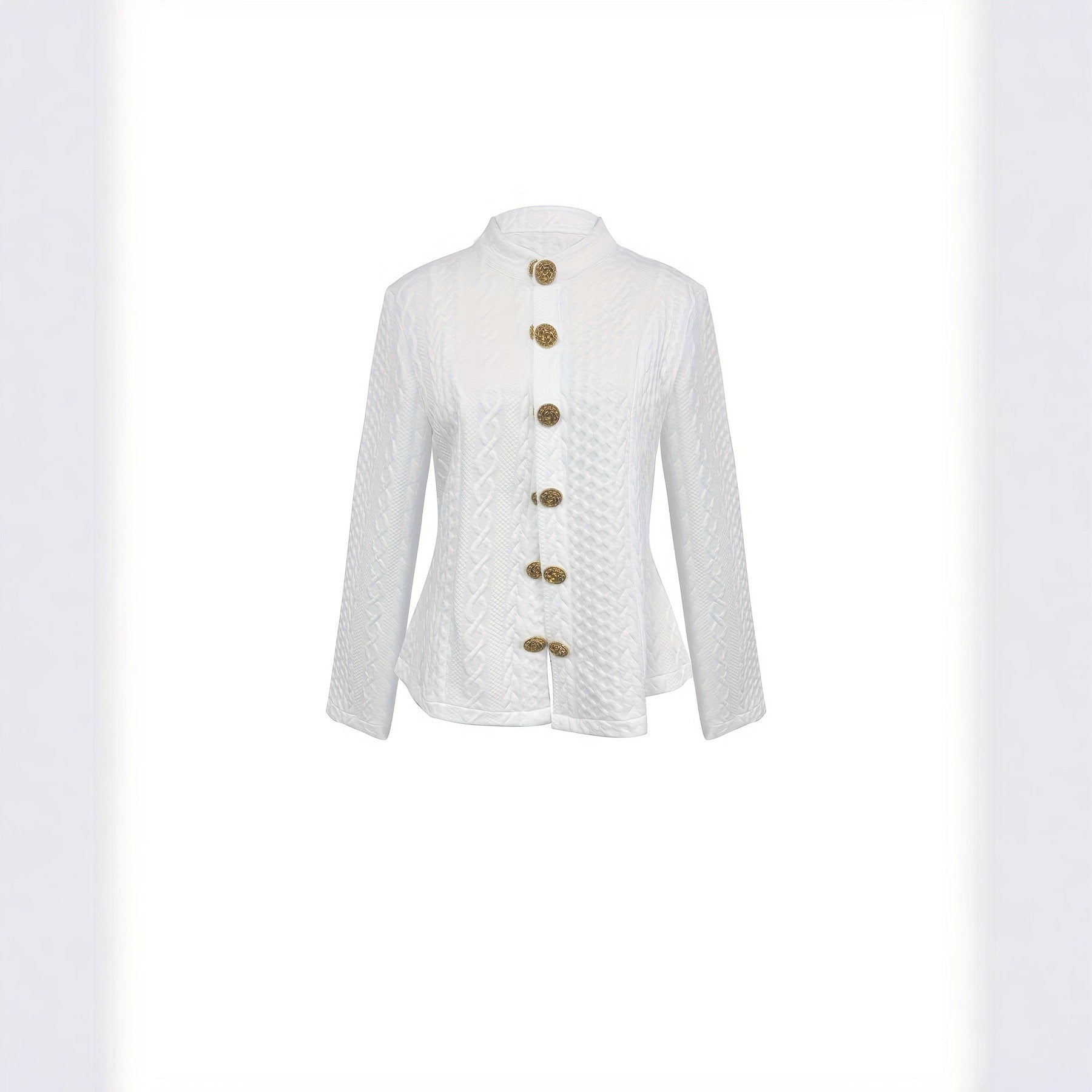 Auren Textured Stand-Collar Jacket