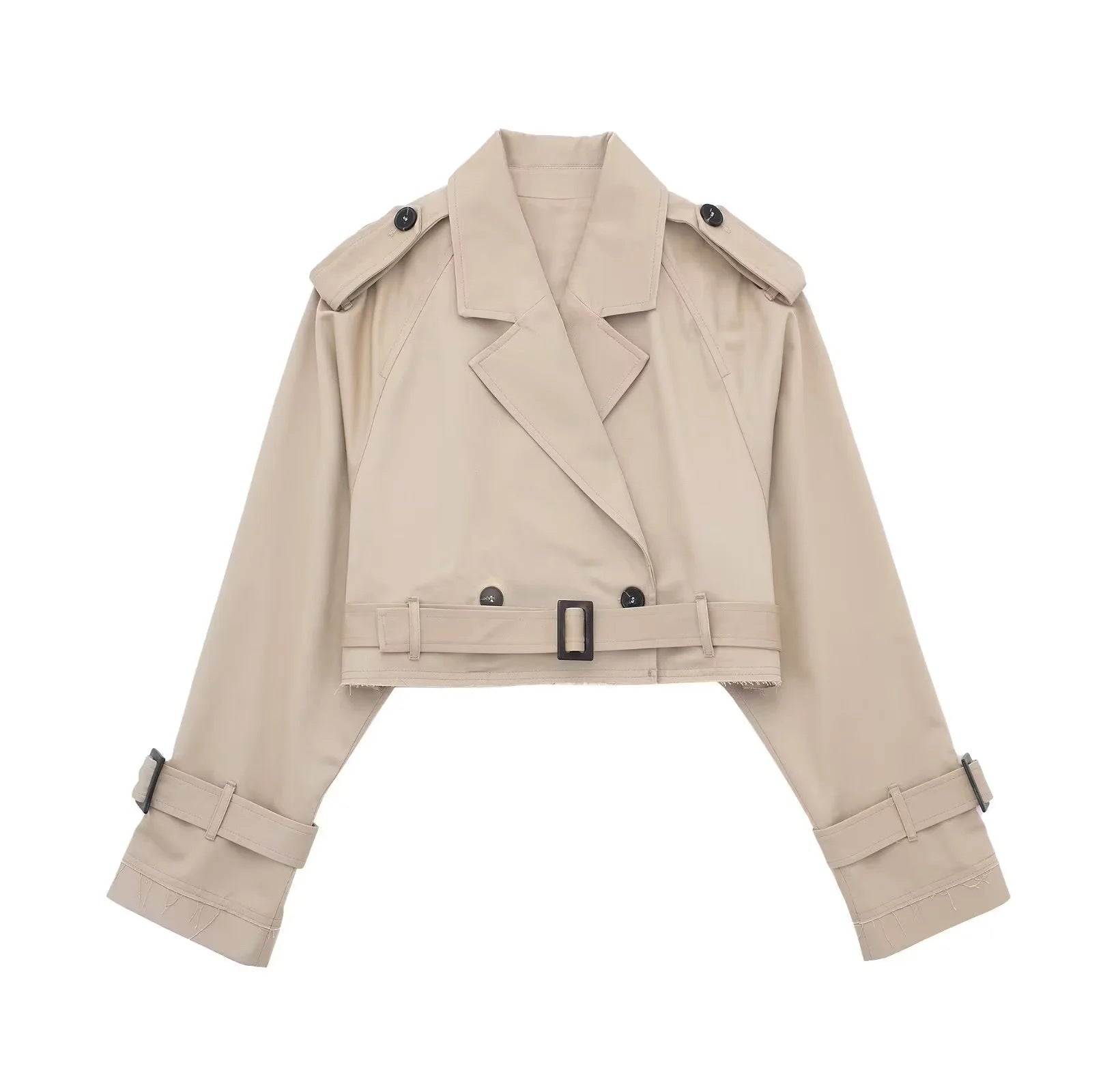 Maison Cropped Trench Jacket