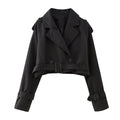 Auren Belted Short Trench Coat