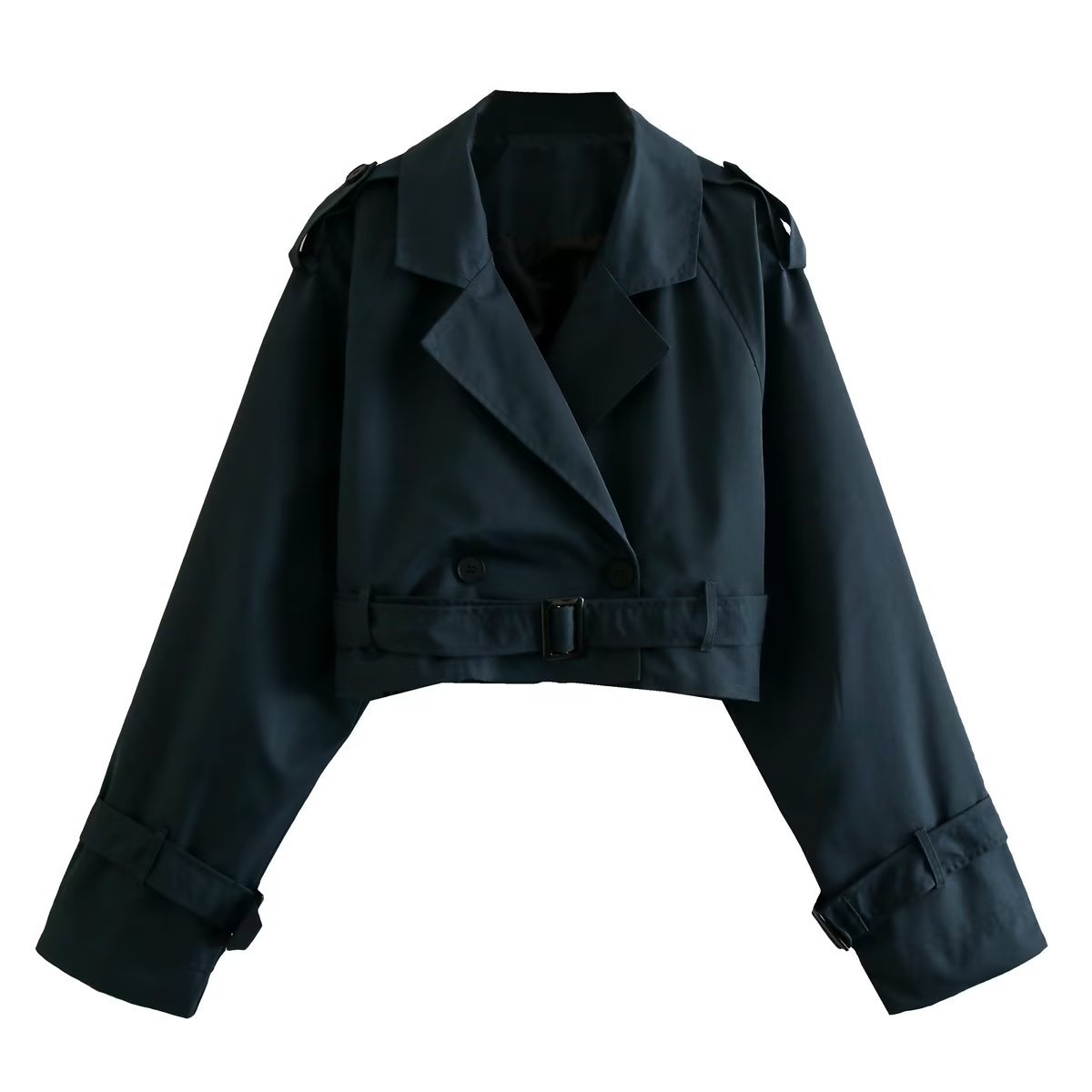 Maison Cropped Trench Jacket