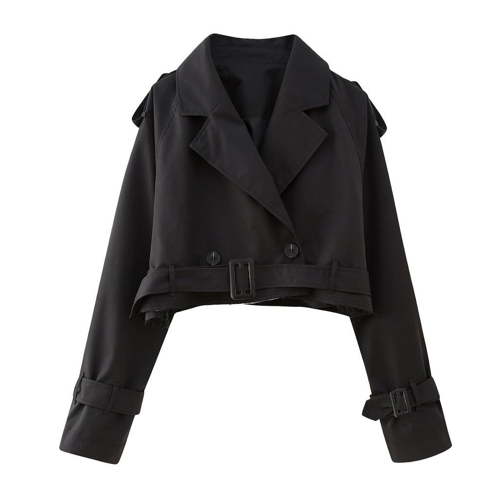 Auren Belted Short Trench Coat