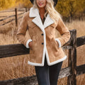 Auren Retro Lapel Fur Coat