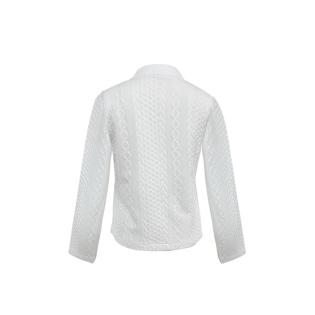 Auren Textured Stand-Collar Jacket