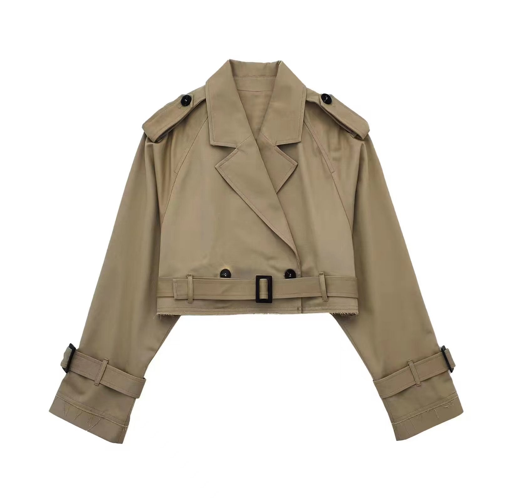 Auren Belted Short Trench Coat