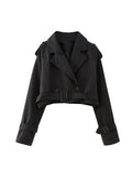 Maison Cropped Trench Jacket