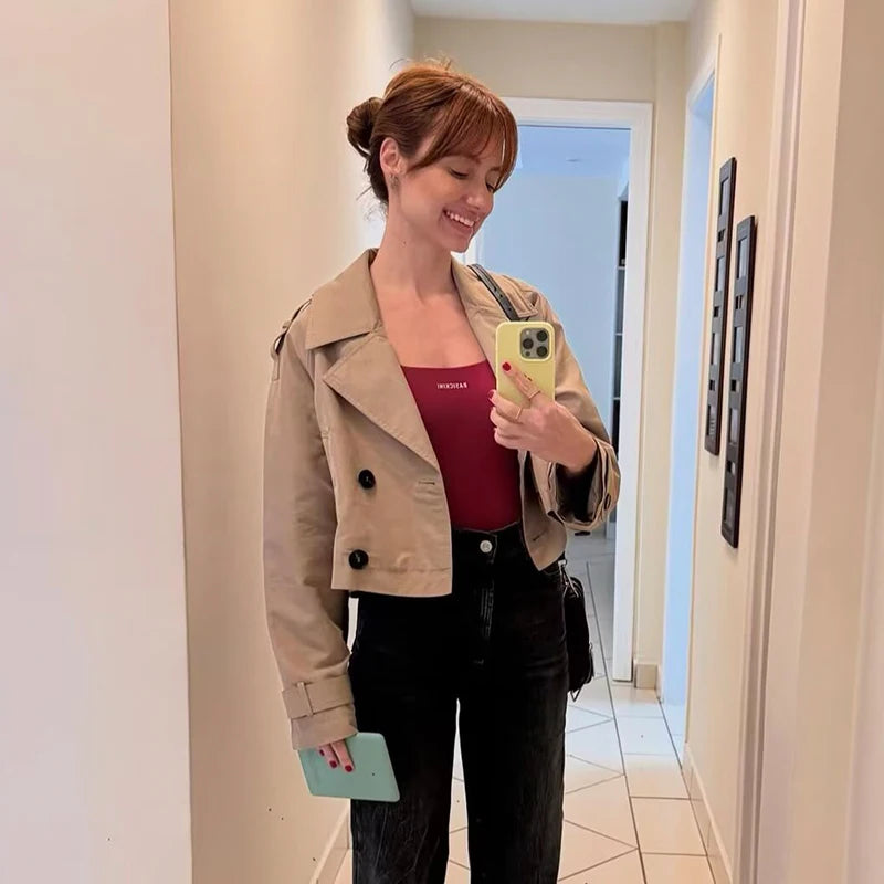 Victoria Cropped Trench