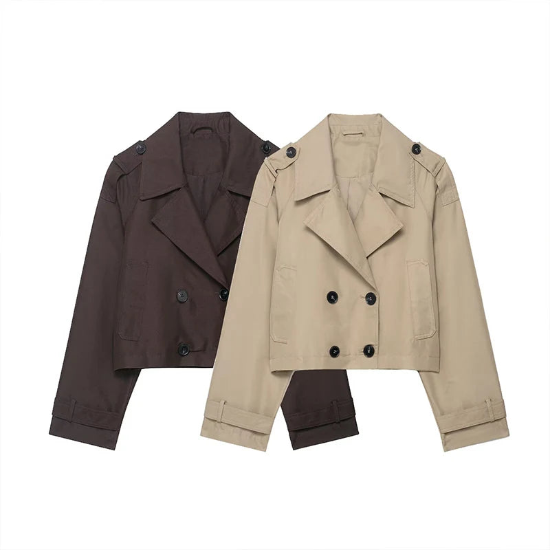 Victoria Cropped Trench