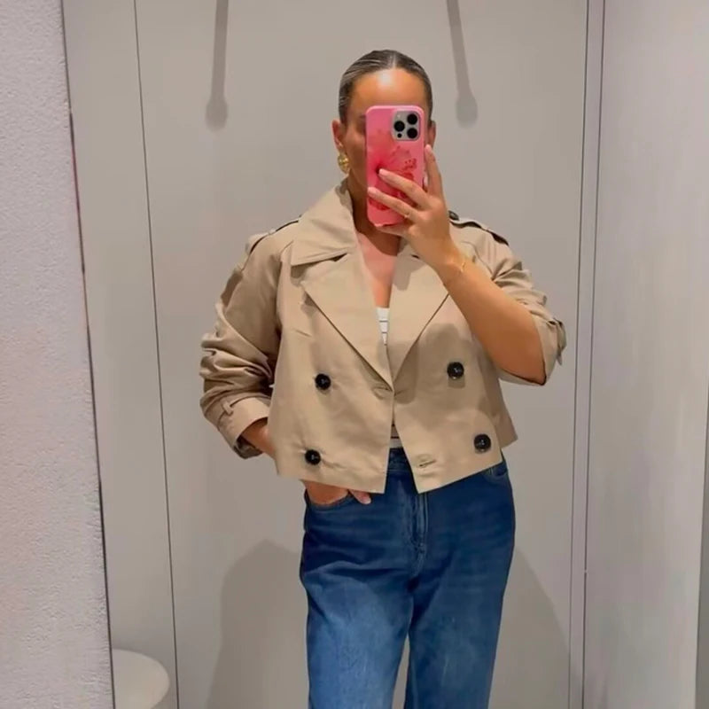 Victoria Cropped Trench