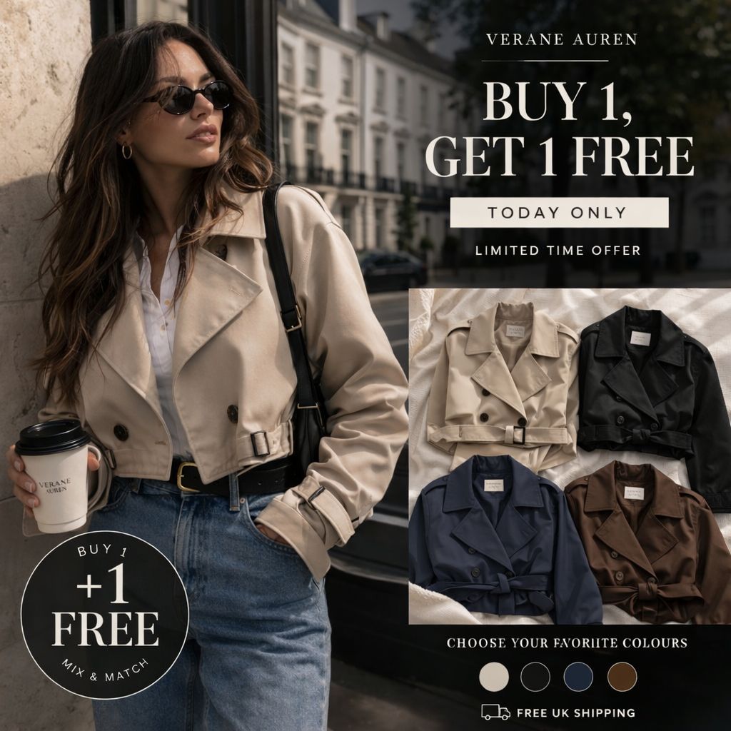 Maison Cropped Trench Jacket