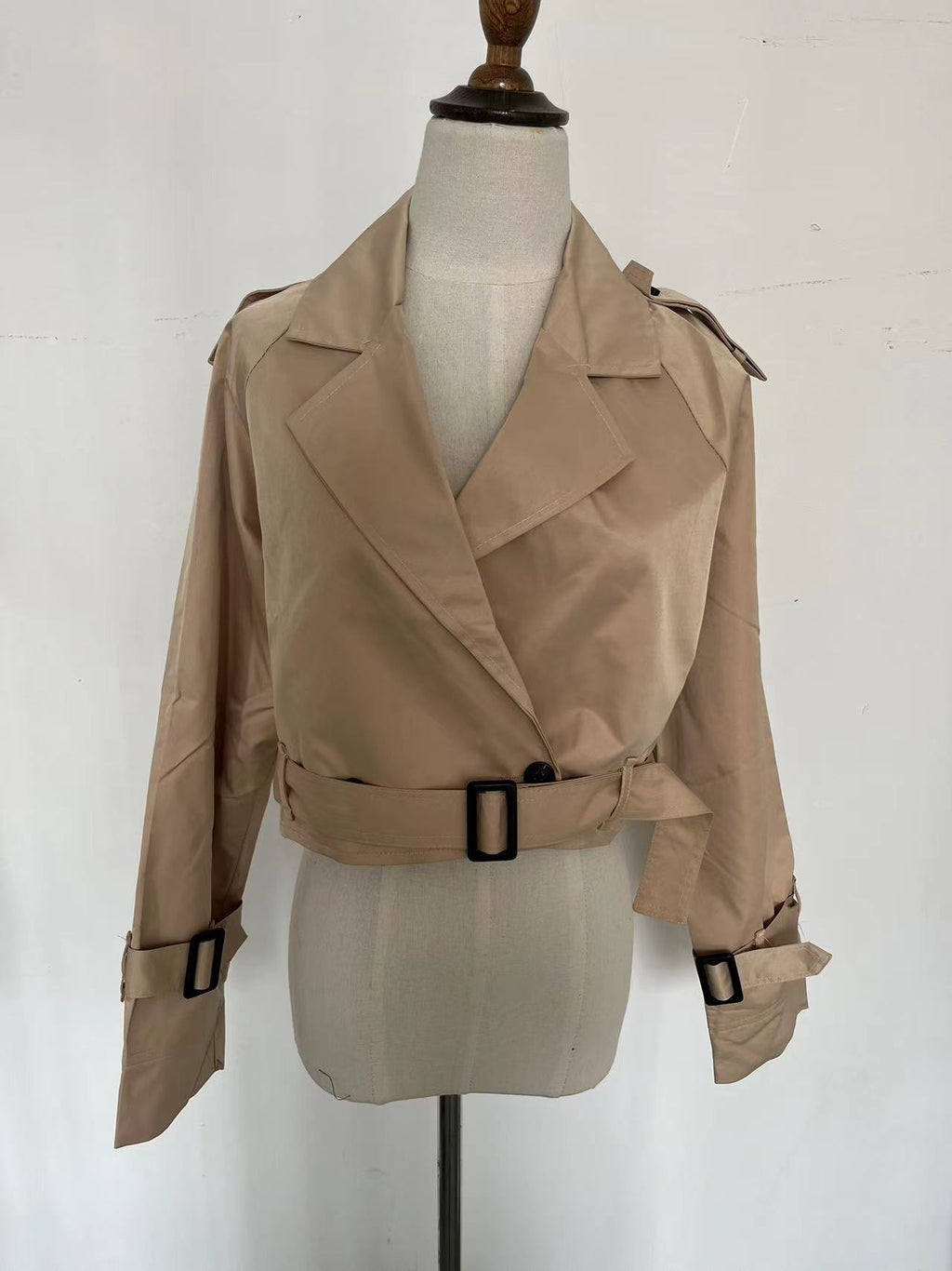 Auren Belted Short Trench Coat