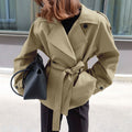 Auren Lapel Belted Trench Coat
