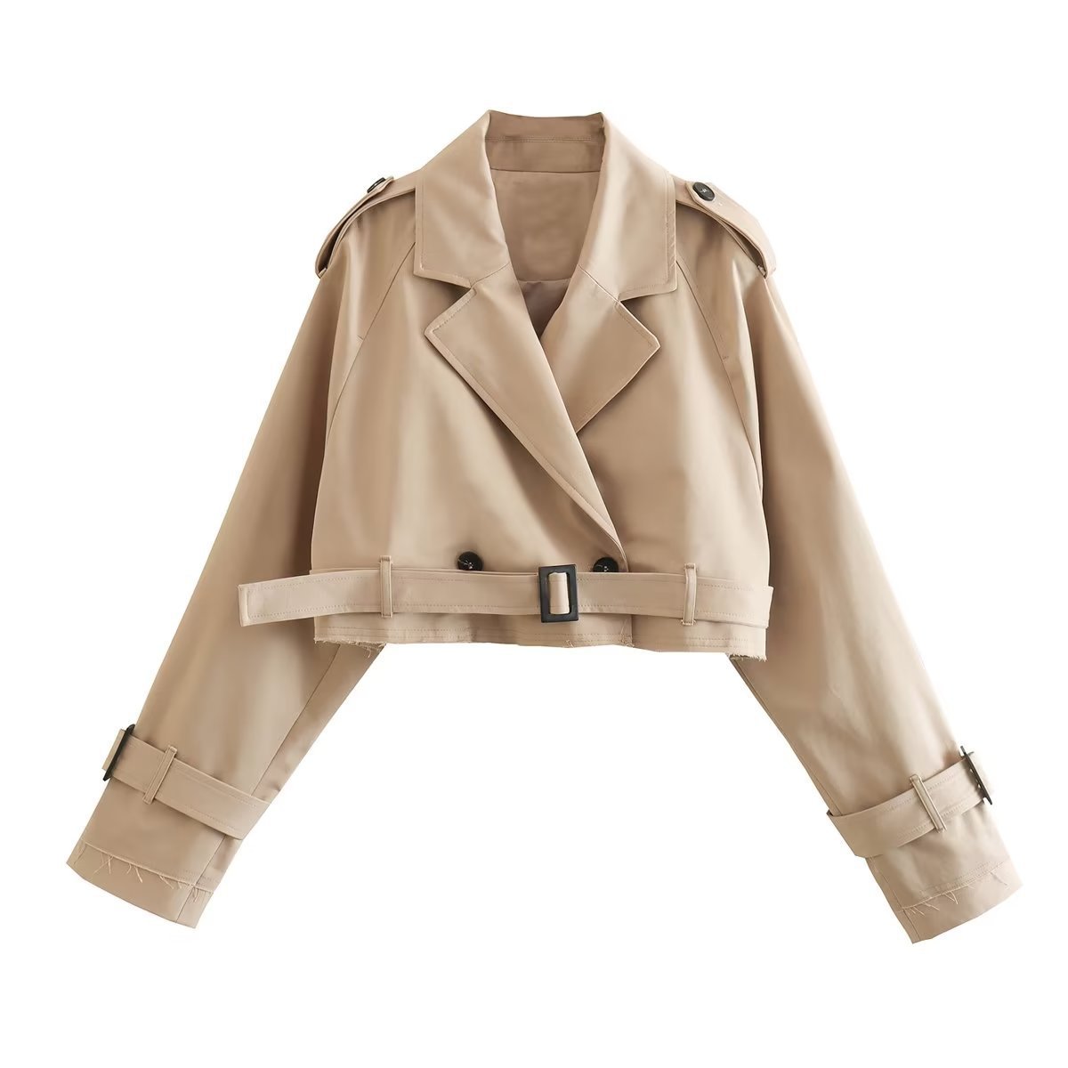 Auren Belted Short Trench Coat