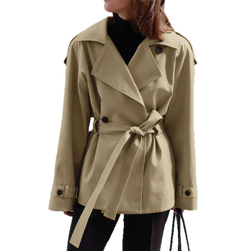 Auren Lapel Belted Trench Coat