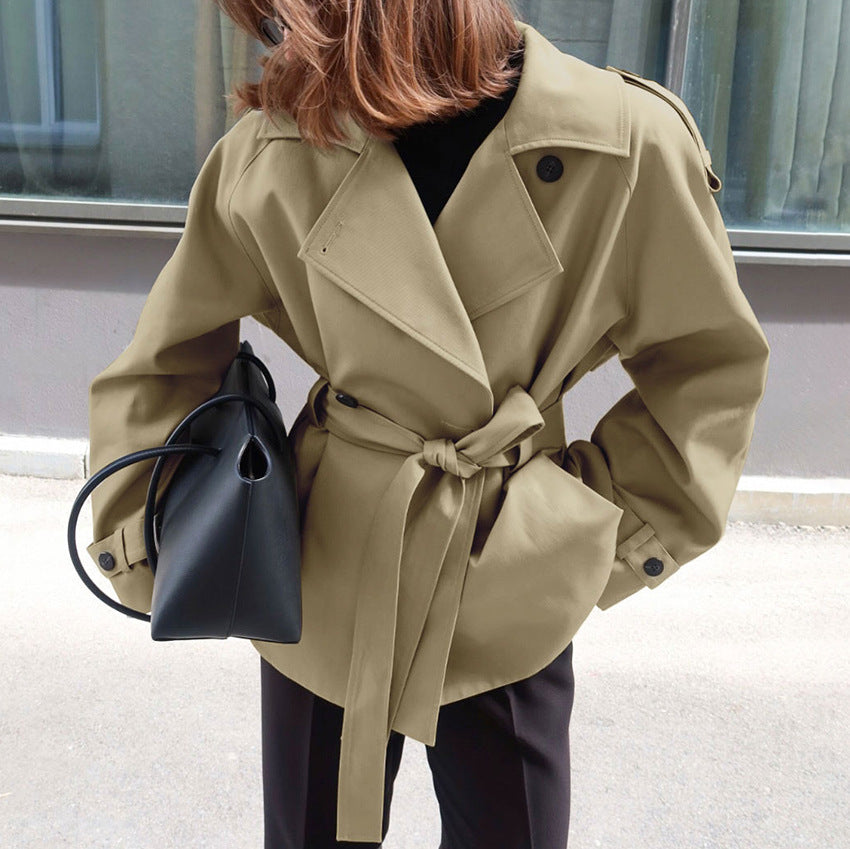 Auren Lapel Belted Trench Coat