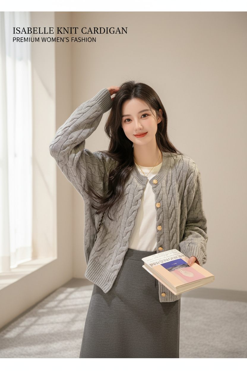Isabelle Knit Cardigan Cover